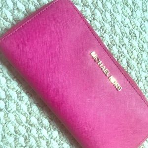 Michael Kors Bright Pink Wallet